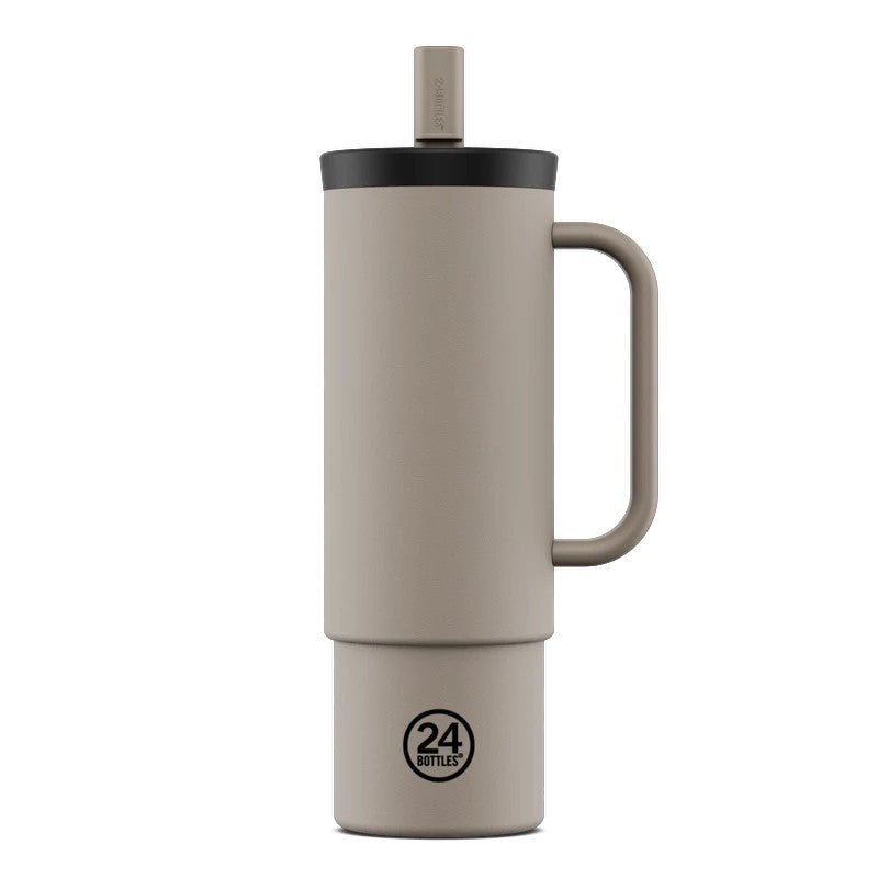 24BOTTLES STRAW CUP 800ML LINEN