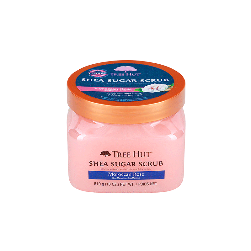 TREE HUT SHEA SUGAR SCRUB MOROCCAN ROSE 510GR - Beauty Bar