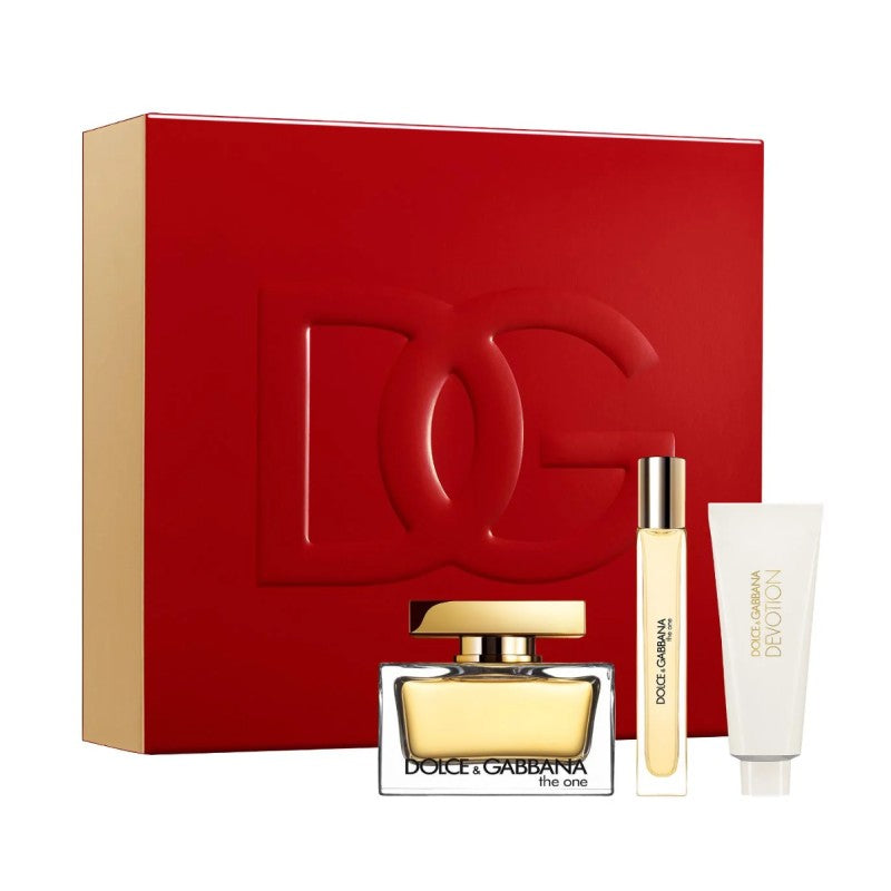 D&G THE ONE EDP 75ML & BODY LOTION 50ML & EDP 10ML SET