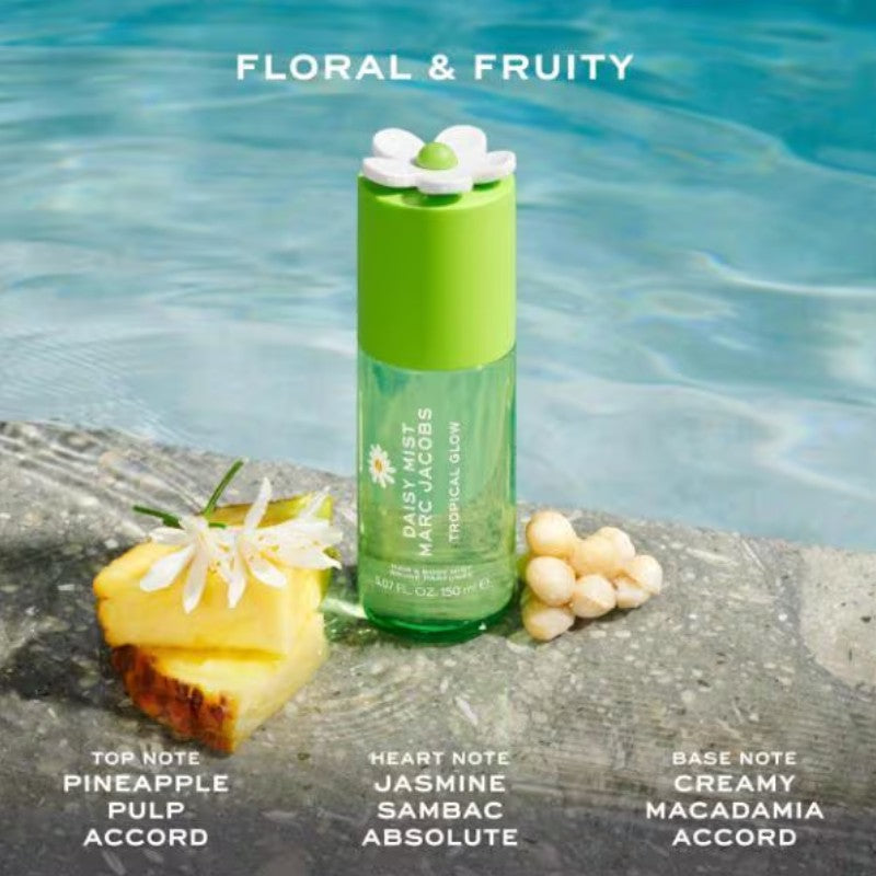 MARC JACOBS DAISY TROPICAL GLOW HAIR & BODY MIST 150ML