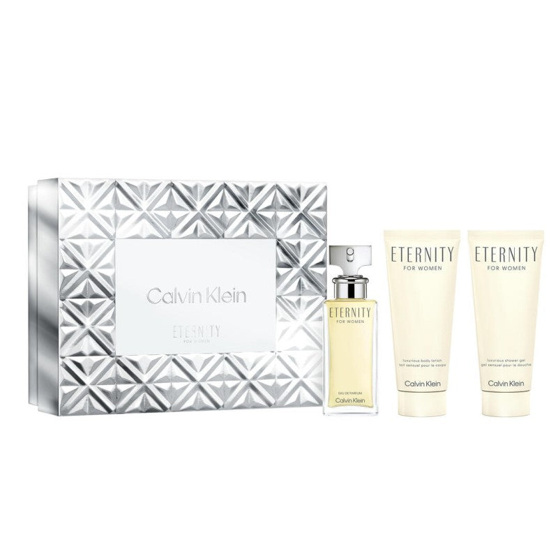 CALVIN KLEIN ETERNITY WOMAN EDP 50ML& BODY LOTION 100ML & SHOWER GEL 100ML SET - Beauty Bar