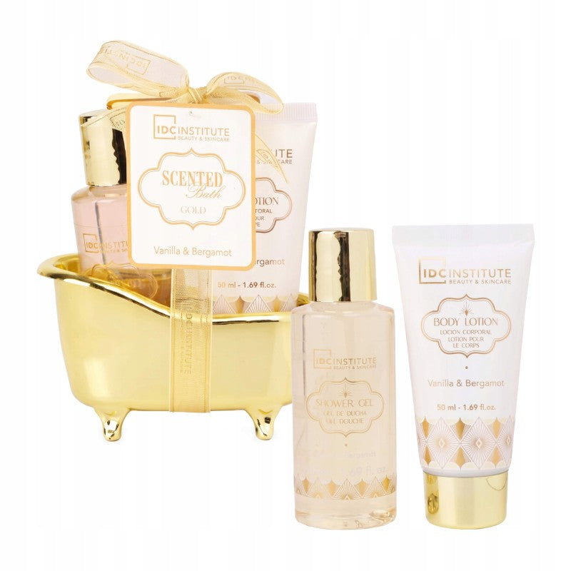 IDC INSTITUTE SCENTED GOLD MINI BATHTUB 2PCS SET