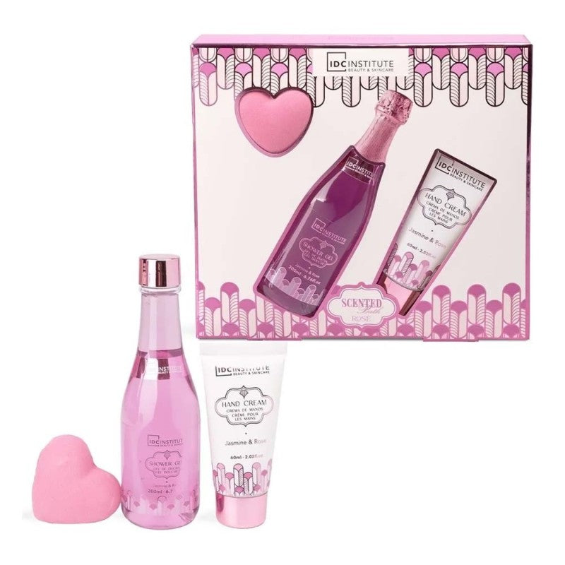 IDC INSTITUTE SCENTED BATH ROSE COMPLETE CARE BOX 3PCS