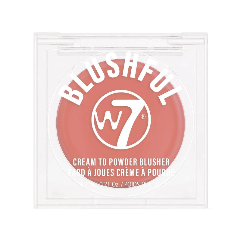 W7 BLUSHFUL CREAM TO POWDER BLUSHER AVAILABLE IN 4 SHADES - Beauty Bar