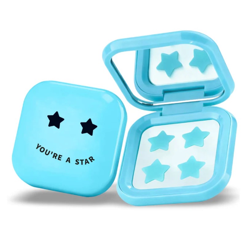 BIOVENE PIMPLE STAR PATCHES & MIRROR CASE BLUE-32 PATCHES