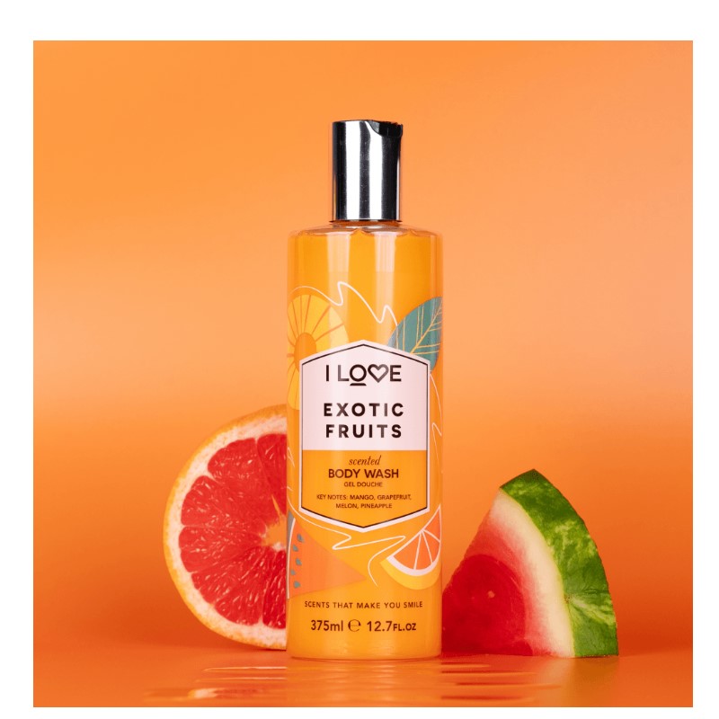 I LOVE SIGNATURE GLAZED EXOTIC FRUITS BODY WASH 360ML - Beauty Bar