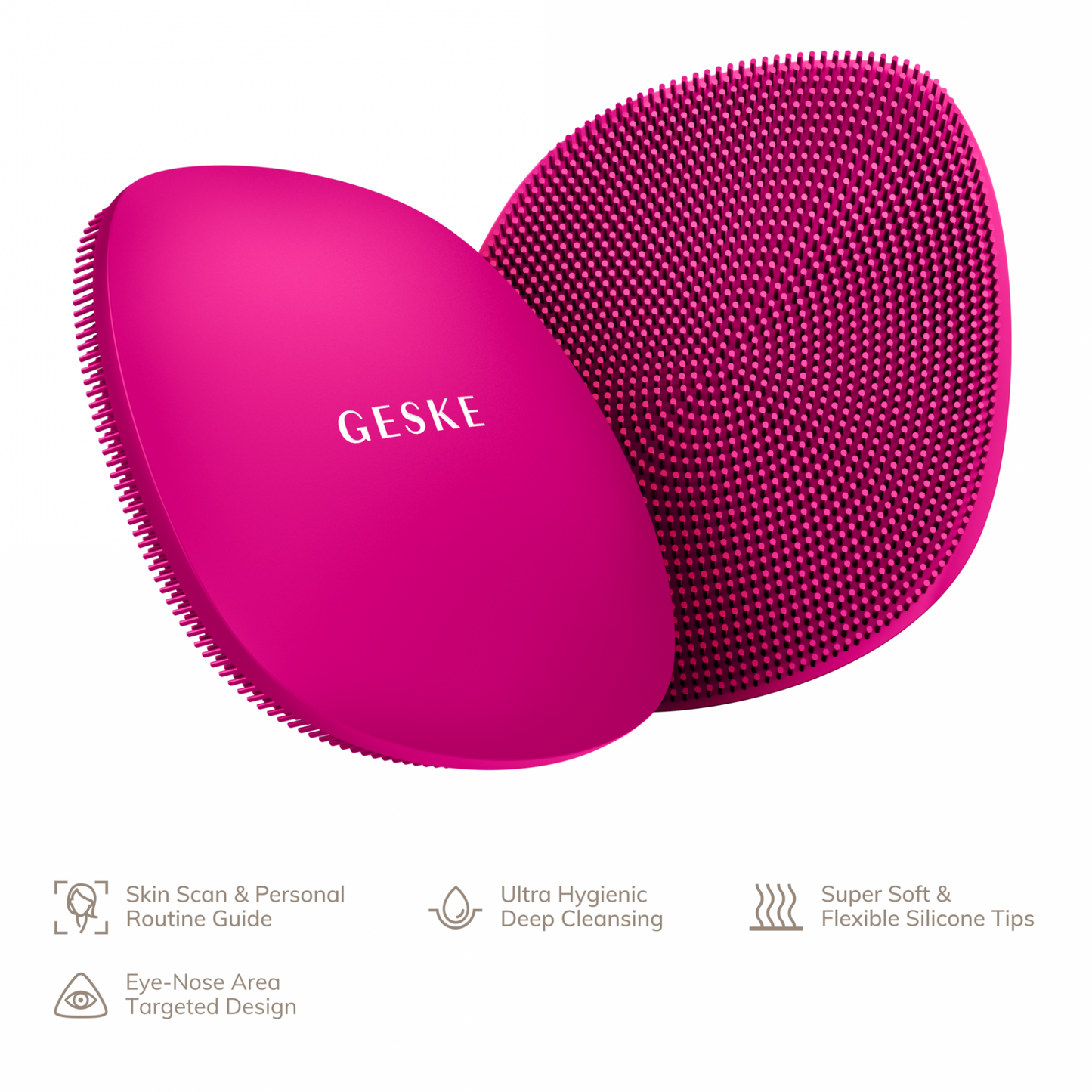 GESKE FACIAL BRUSH 4 IN 1 - AVAILABLE IN 3 COLOURS - Beauty Bar