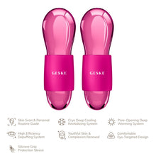 Load image into Gallery viewer, GESKE WARM DUO EYE MASSAGER 7 in 1 MAGENTA - Beauty Bar