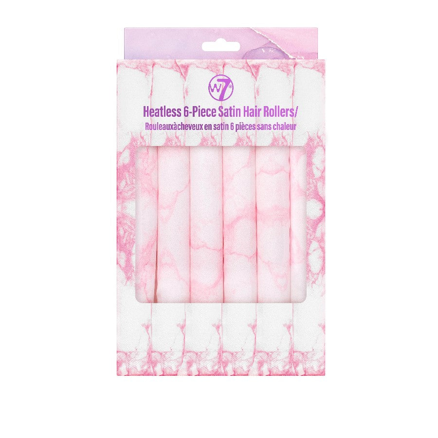 W7 HEATLESS 6PCS SATIN HAIR ROLLERS - Beauty Bar