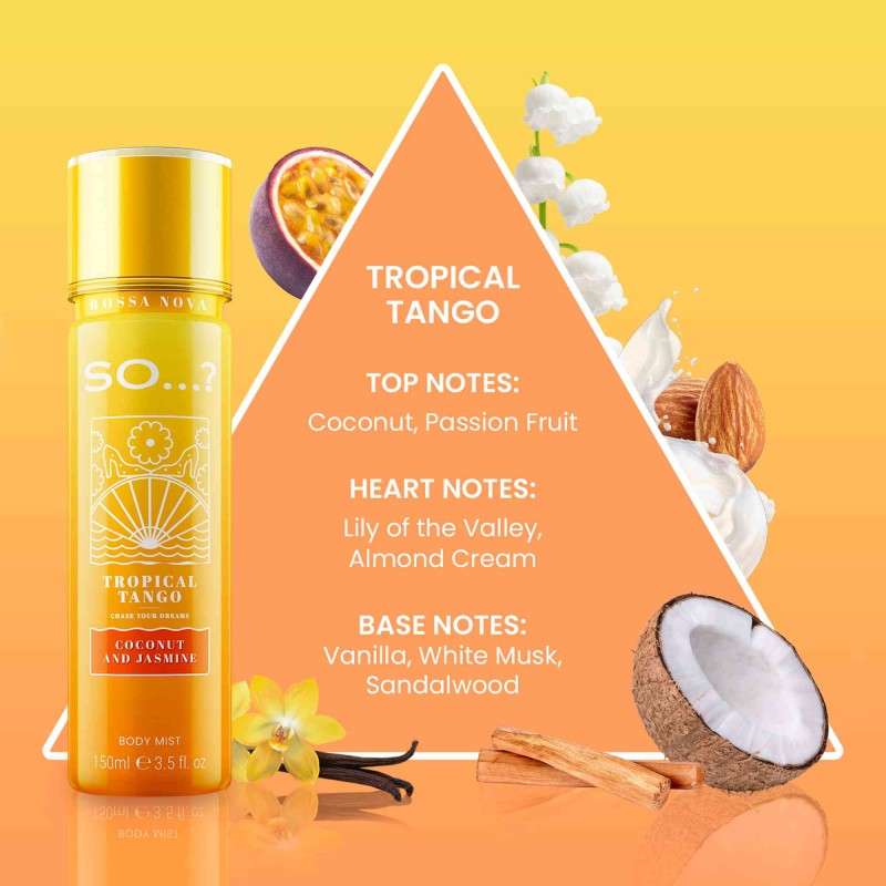 SO…? BOSSA NOVA BODY MIST TROPICAL TANGO 150ML - Beauty Bar