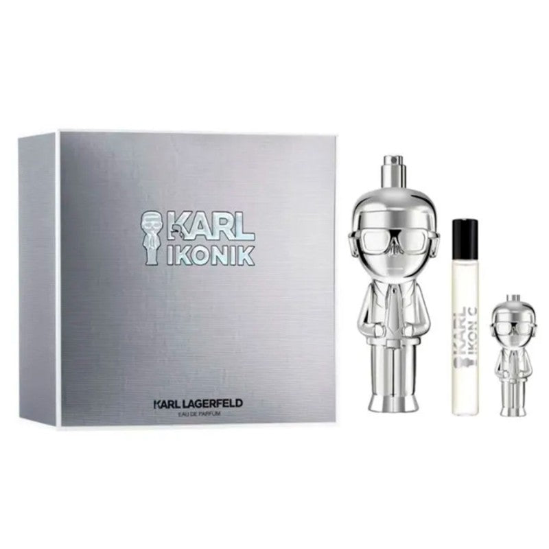 KARL LAGERFELD IKONIK MAN EDP 100ML & 7.5ML & 4.5ML SET - Beauty Bar