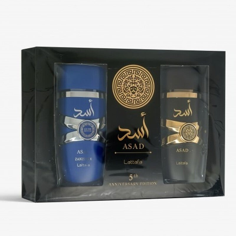 LATTAFA ASAD 5TH ANNIVERSARY EDT 2PCS SET - Beauty Bar