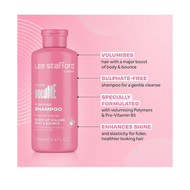 LEE STAFFORD PLUMP UP THE VOLUME SHAMPOO 250ML - Beauty Bar