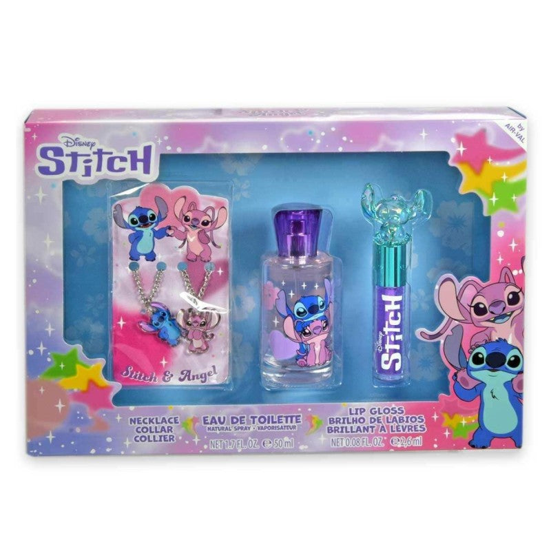 AIRVAL STITCH EDT 50ML+FRIENDSHIP NECKLACE+LIPGLOSS SET - Beauty Bar