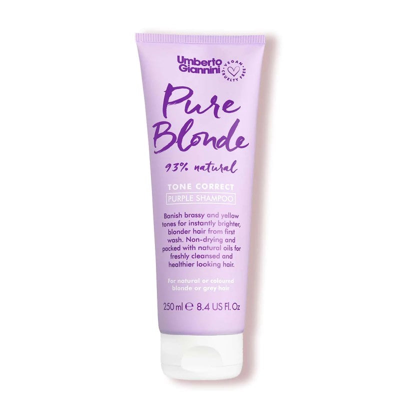 UMBERTO GIANNINI PURE BLONDE PURPLE SHAMPOO 250ML - Beauty Bar