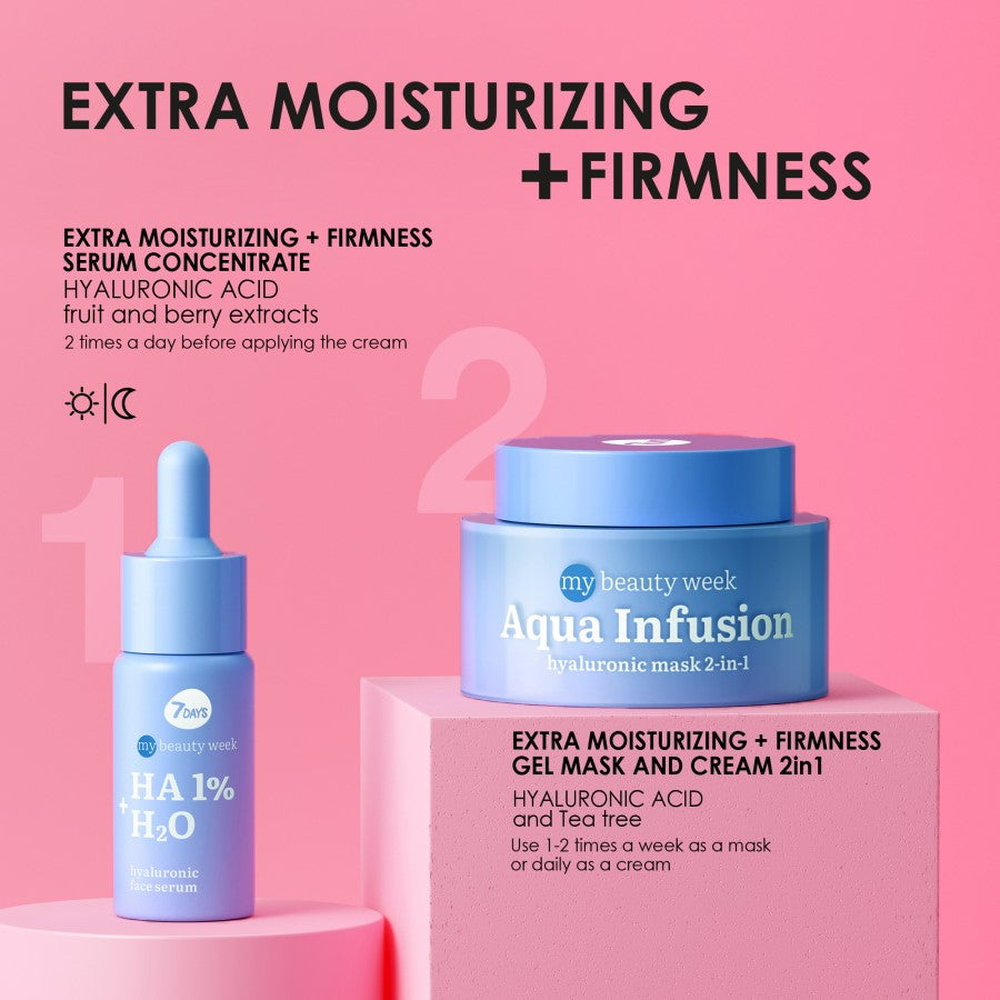 7DAYS AQUA INFUSION HAYALURONIC MASK 50ML - Beauty Bar