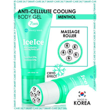 Load image into Gallery viewer, 7DAYS ICEICE ANTI-CELLULITE COOLING GEL MENTHOL 2% + SEAWEED 1% 130ML - Beauty Bar