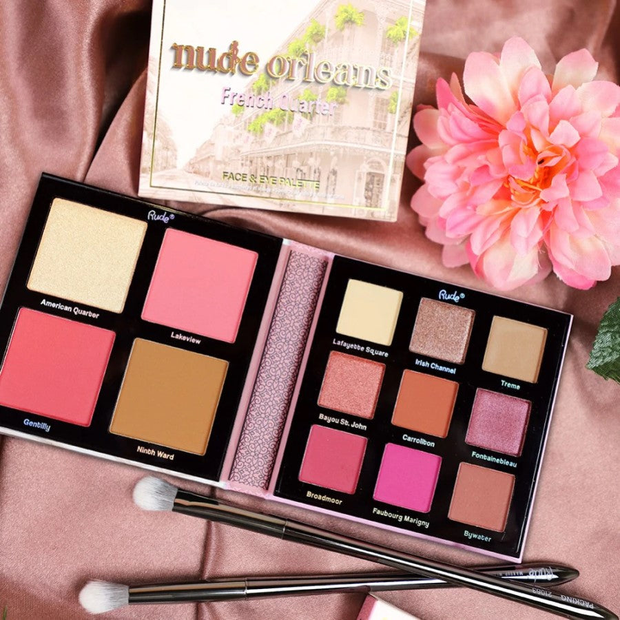 RUDE NUDE OCLEANS FACE & EYE PALETTE - Beauty Bar