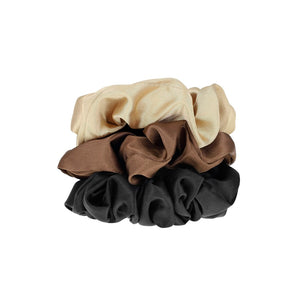 W7 SILKY KNOTS HAIR SCRUNCHIES - PACK OF 3 - AVAILABLE IN 2 COLOURS - Beauty Bar 