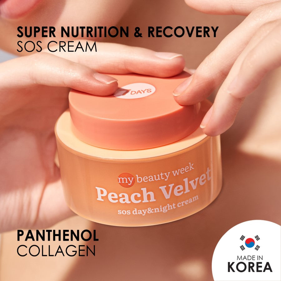 7DAYS PEACH VELVET SOS DAY & NIGHT CREAM 50ML - Beauty Bar