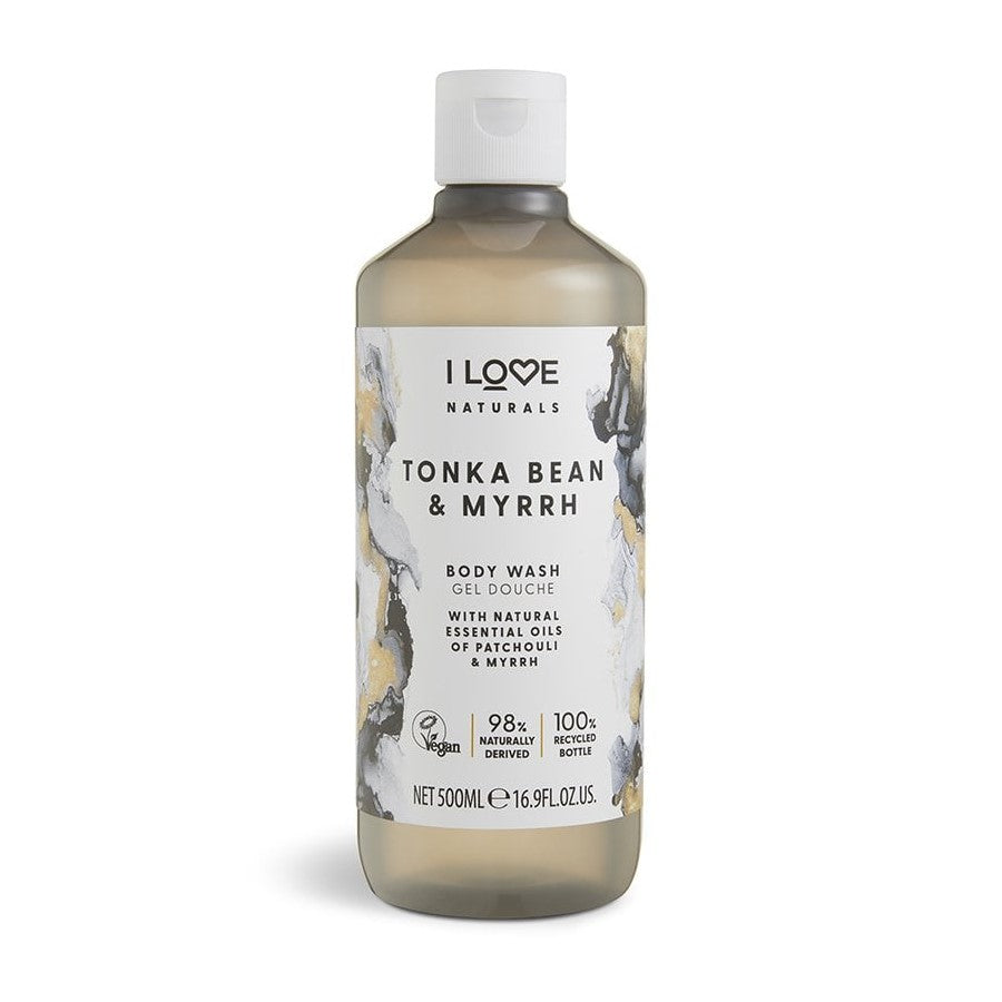 I LOVE NATURALS TONKA BEAN & MYRRH BODY WASH 500ML - Beauty Bar