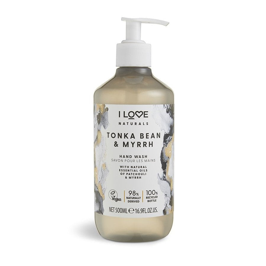 I LOVE NATURALS TONKA BEAN & MYRRH HAND WASH 500ML - Beauty Bar