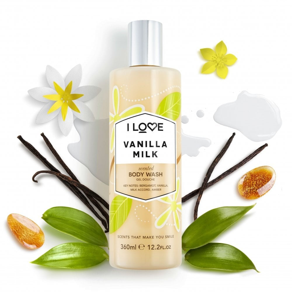 I LOVE SIGNATURE COLLECTION VANILLA MILK BODY WASH 360ML - Beauty Bar