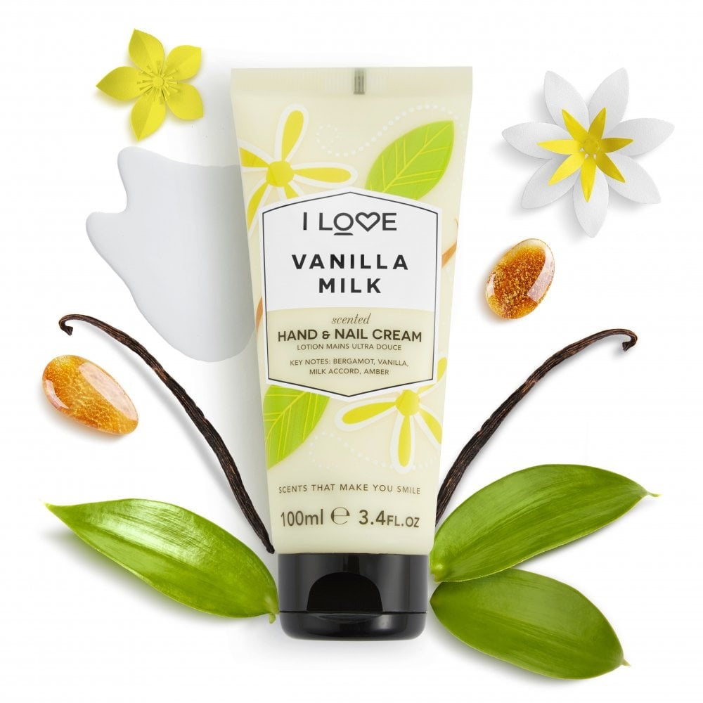 I LOVE SIGNATURE COLLECTION VANILLA MILK HAND & NAIL CREAM 100ML - Beauty Bar