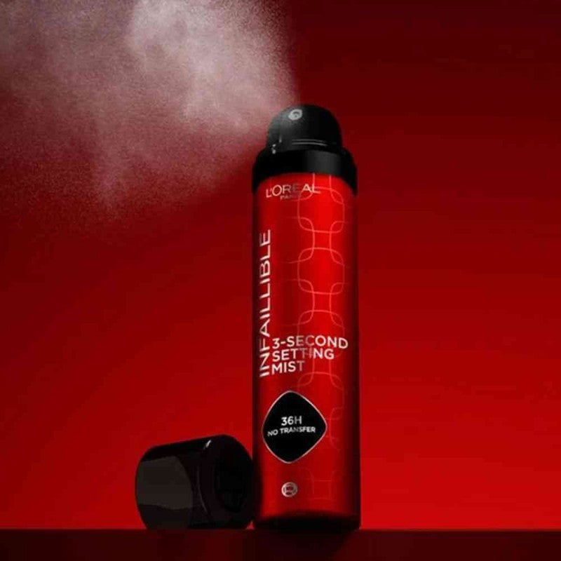 L'OREAL PARIS INFAILLIBLE 3 SECOND SETTING MIST 75ML