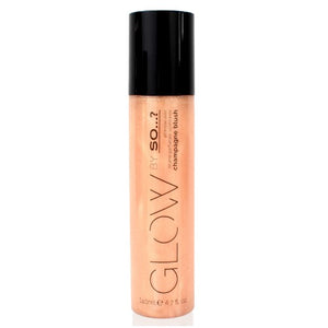 SO GLOW CHAMPAGNE BLUSH SHIMMER MIST 140ML - Beauty Bar 
