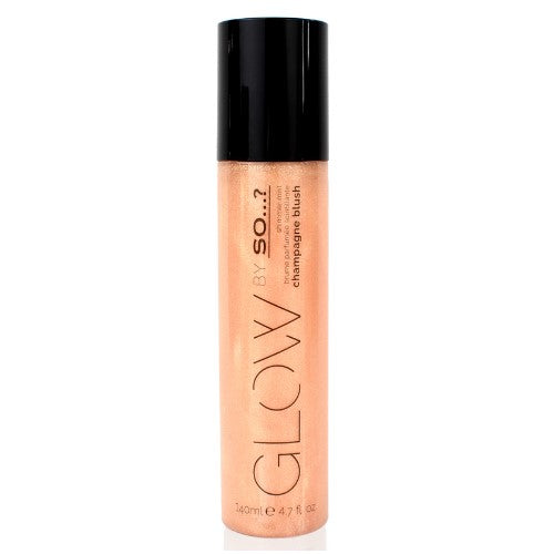 SO GLOW CHAMPAGNE BLUSH SHIMMER MIST 140ML - Beauty Bar 