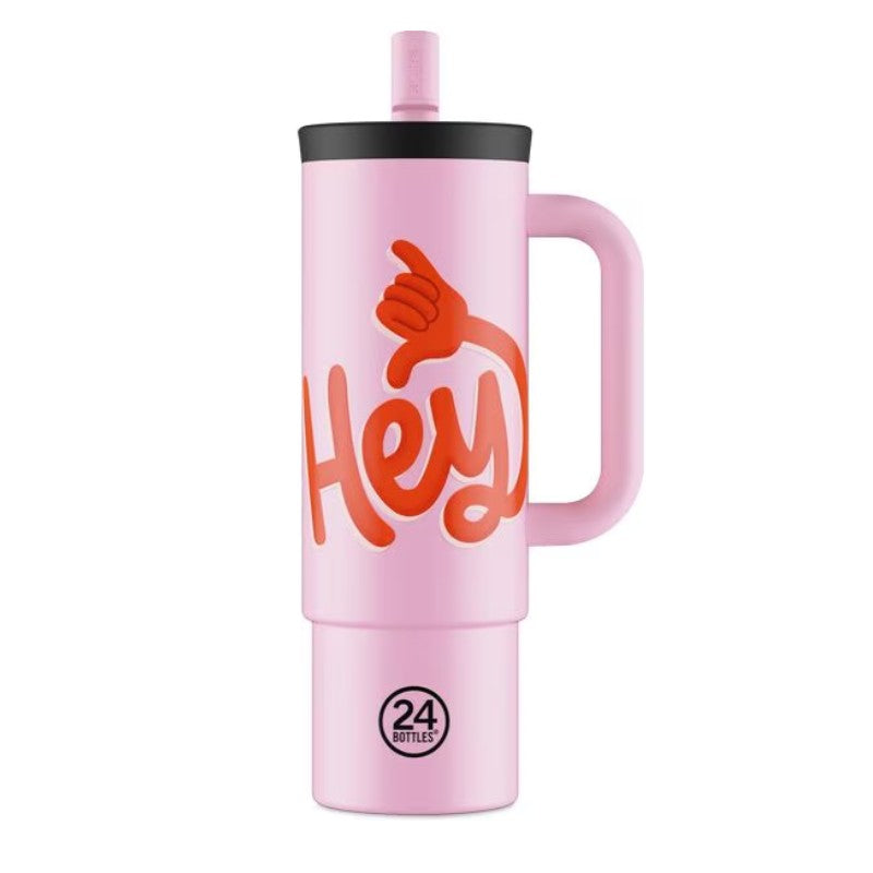 24BOTTLES STRAW CUP 800ML HEY! PINK - Beauty Bar 