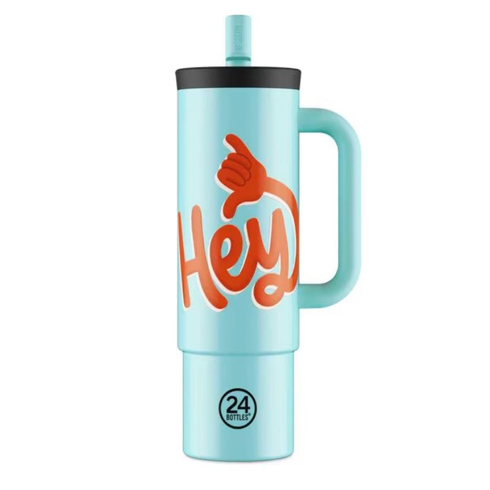 24BOTTLES STRAW CUP 800ML HEY! BLUE - Beauty Bar 