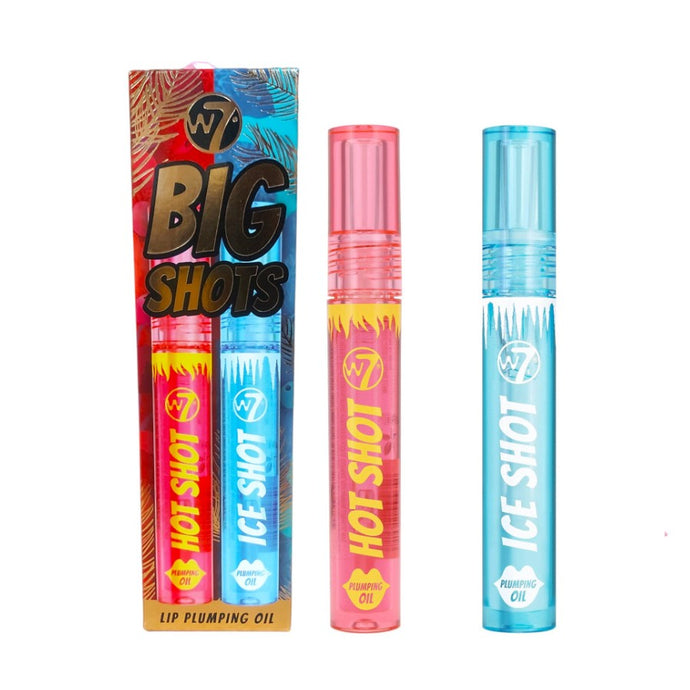 W7 BIG SHOT LIP PLUMPING OIL 2PCS SET 23 - Beauty Bar 