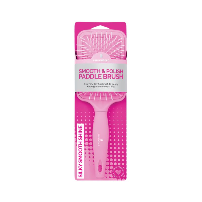 LEE STAFFORD CORE PINK SMOOTH PADDLE BRUSH - Beauty Bar 