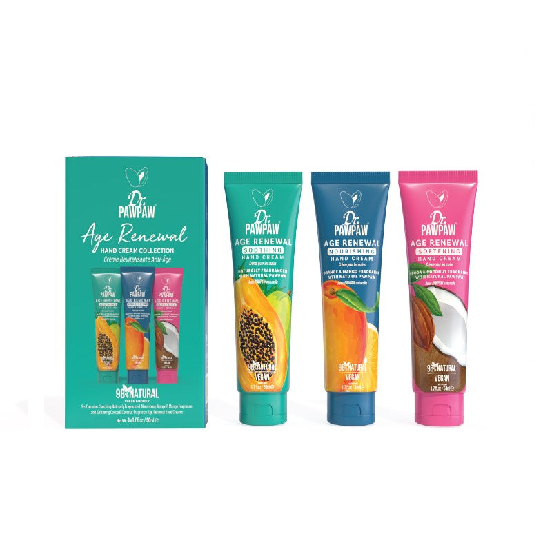 DR. PAWPAW AGE RENEWAL HAND CREAM TRIO - 3 x 50 ML - Beauty Bar 