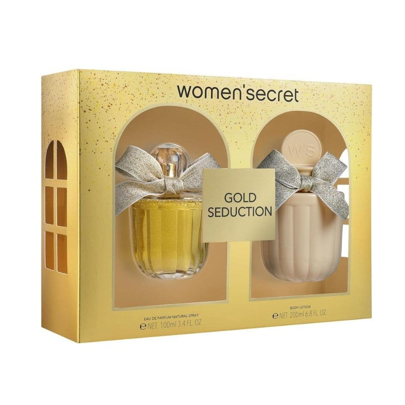 WOMEN SECRET GOLD SEDUCTION EDP 100ML & BODY LOTION 200ML