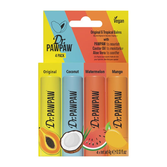 DR. PAWPAW TROPICAL 4 PACK STICKS - Beauty Bar 