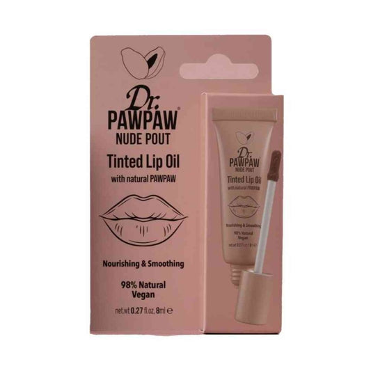 DR. PAWPAW TINTED LIP OIL-NUDE POUR - Beauty Bar 