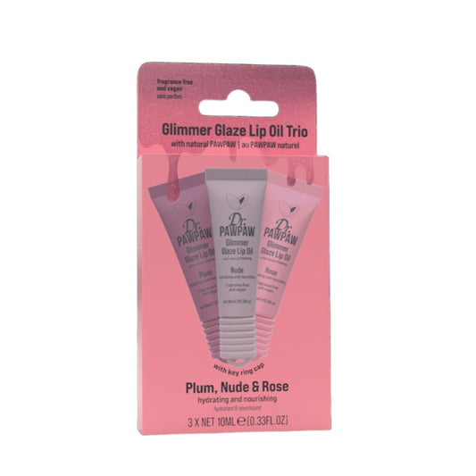 DR.PAW PAW GLIMMER GLAZE LIP OIL TRIO SET - Beauty Bar 