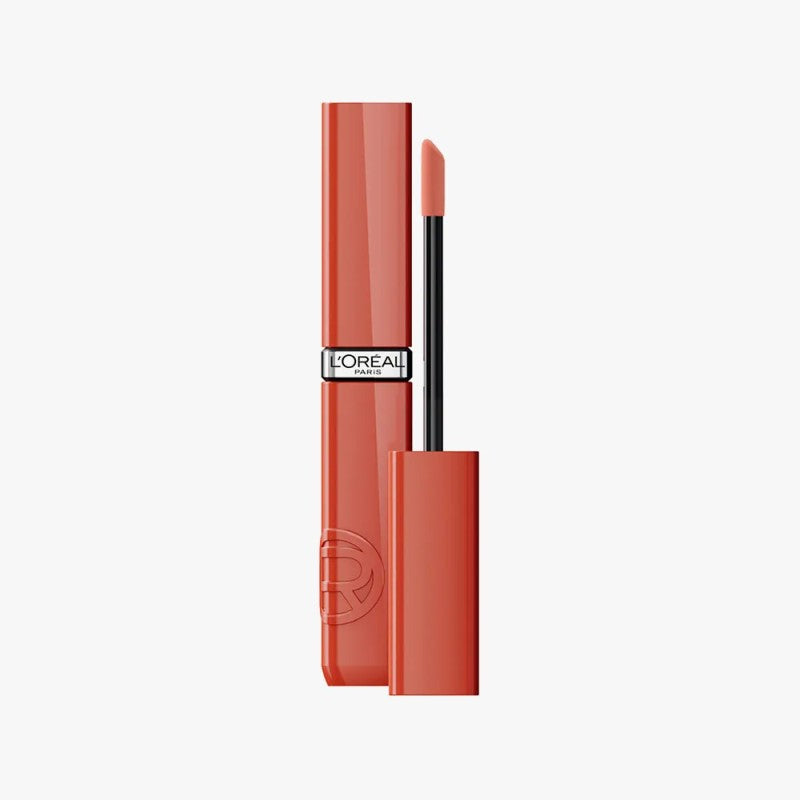 L'OREAL PARIS INFALLlBLE LE LAQUE RESISTANCE LIQUID SHINY LIPSTICK AVAILABLE IN 12 SHADES - Beauty Bar 