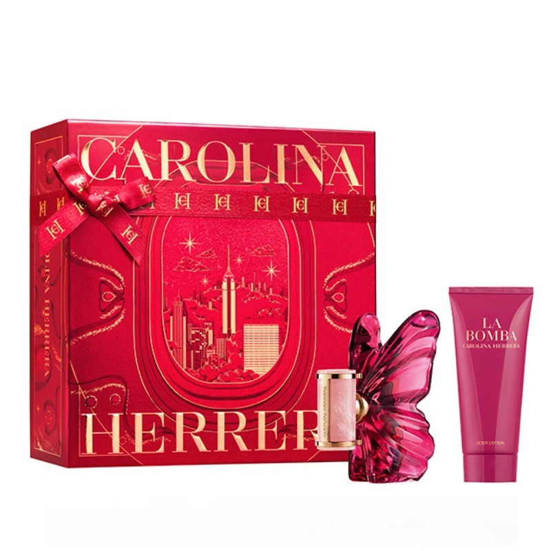 CAROLINA HERRERA LA BOMBA EDP 80ML & BODY LOTION 100ML SET