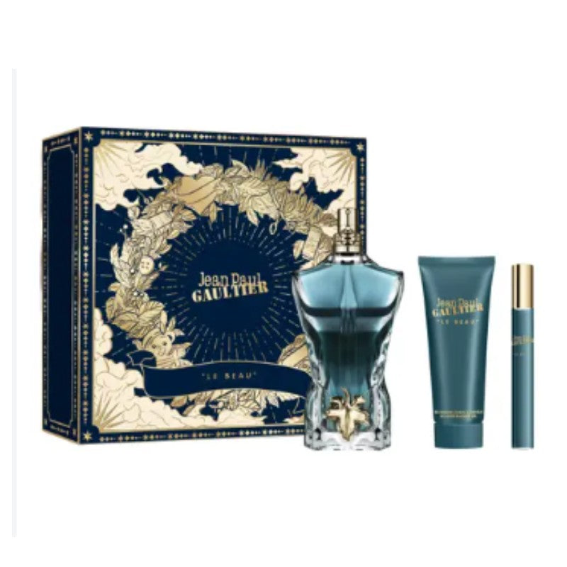 JEAN PAUL GAULTIER LE BEAU EDT 125ML & SHOWER GEL 75ML & EDT 10ML SET