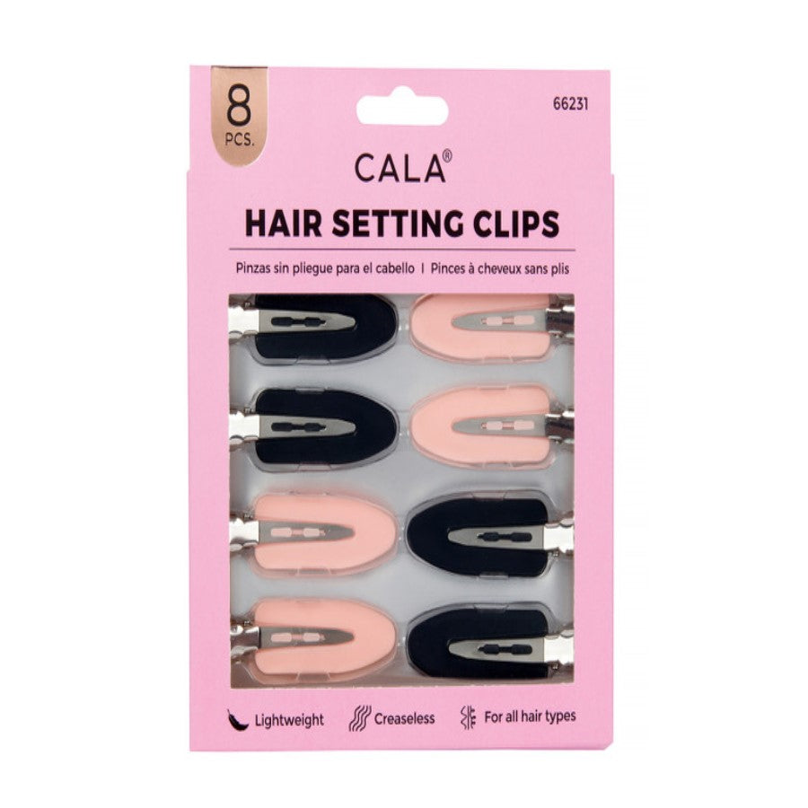 CALA HAIR SETTING CLIPS - BLACK / PINK - Beauty Bar 