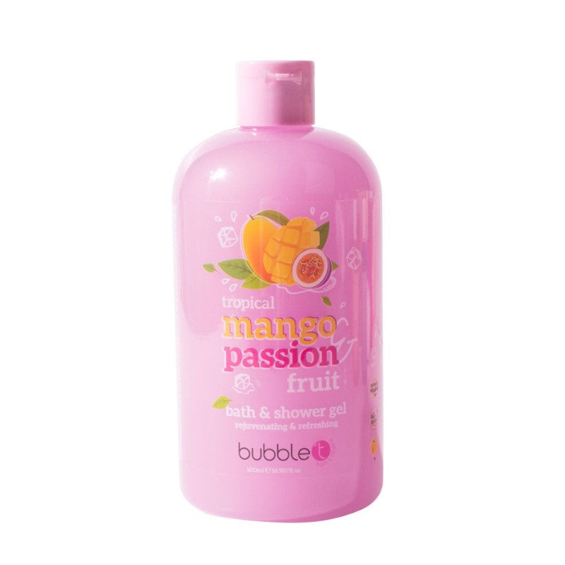 BUBBLE T BATH & SHOWER GEL MANGO & PASSIONFRUIT 500ML - Beauty Bar 