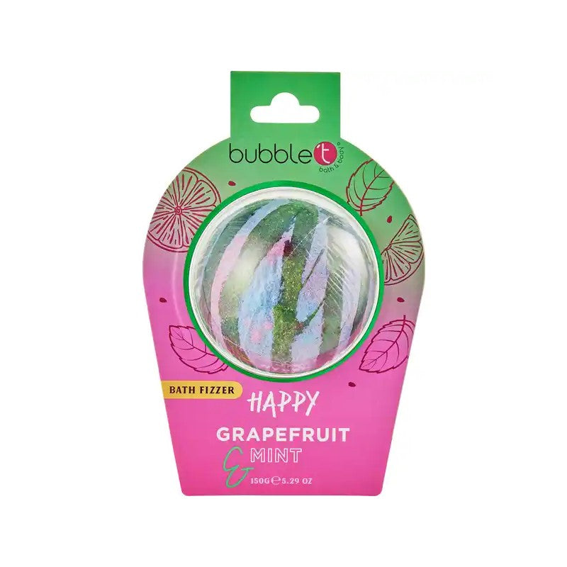 BUBBLE T BATH FIZZER IN GRAPEFRUIT& MINT 150G - Beauty Bar 