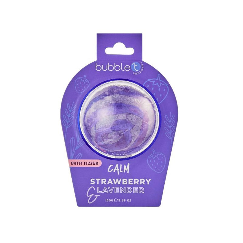 BUBBLE T BATH FIZZER IN STRAWBERRY & LAVENDER 150G