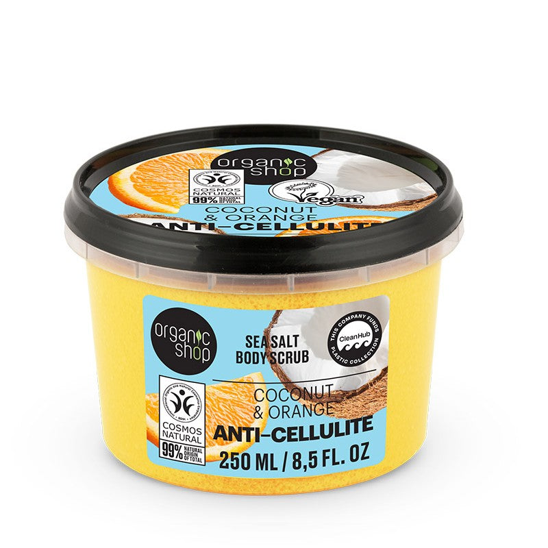 ORGANIC SHOP ANTI-CELLULITE SALT BODY SCRUB 250ML - Beauty Bar 