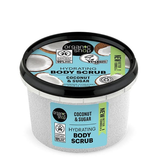ORGANIC SHOP HYDRATING BODY SCRUB COCONUT & SUGAR 250 ML - Beauty Bar 