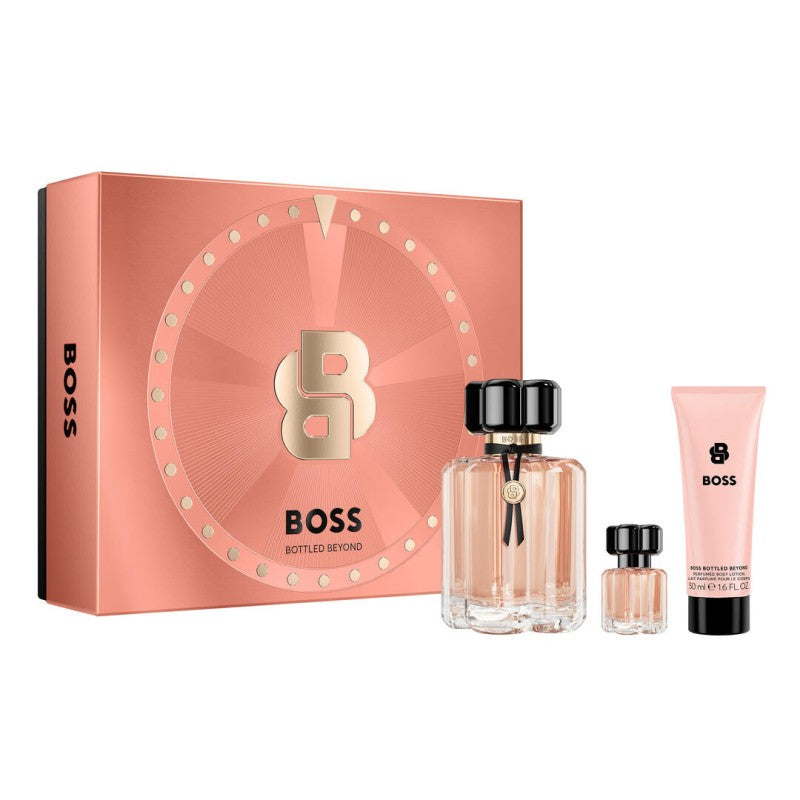 HUGO BOSS BOTTLE BEYOND HER EDT 100ML & EDP 10ML & BODY LOTION 50ML SET - Beauty Bar 